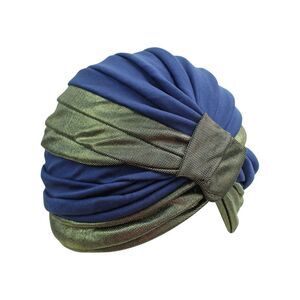 Gold Trim Fashion Turban Head Wrap For Women